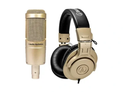 AT2035CG + ATH-M30xCG  Cardioid Condenser Microphone and Headphones