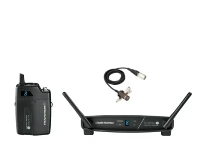 ATW-1101/AT829cW 2000b Series UniPak System + Cardioid Condenser Lavalier Microphone