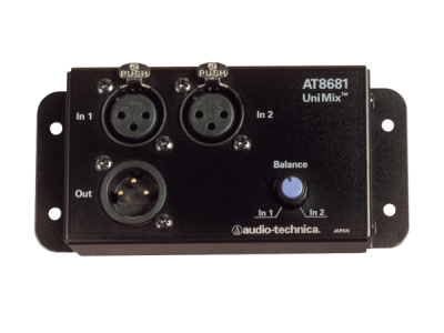 AT8681 UniMix® 2-to-1 Microphone Combiner with Balance Control