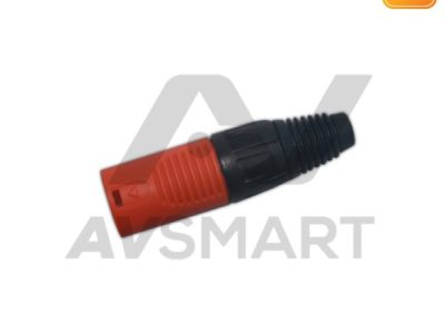 XLR cannon (male) สีส้ม/ดำ