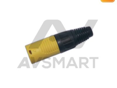 XLR cannon (male) สีเหลือง/ดำ