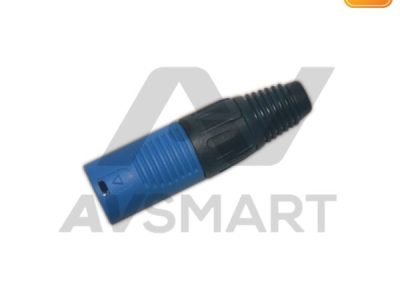 XLR cannon (male) สีน้ำเงิน/ดำ